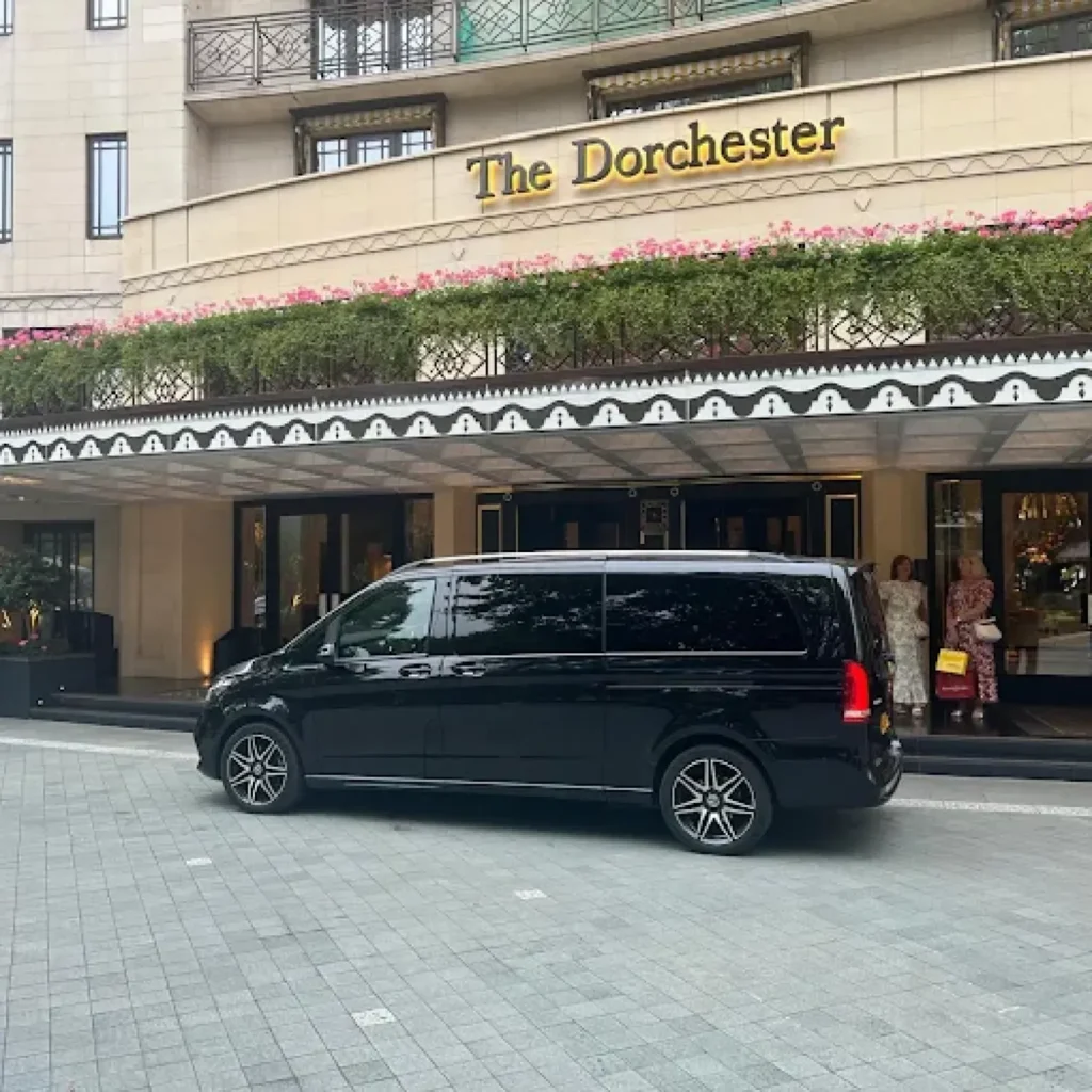 Luxury car with polished exterior