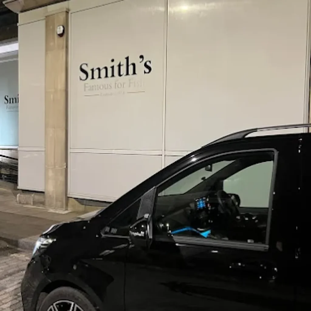 Executive car ready for airport transfer